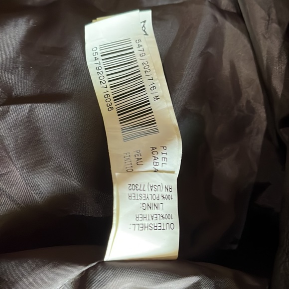 Brown leather leather jacket - Picture 6 of 8